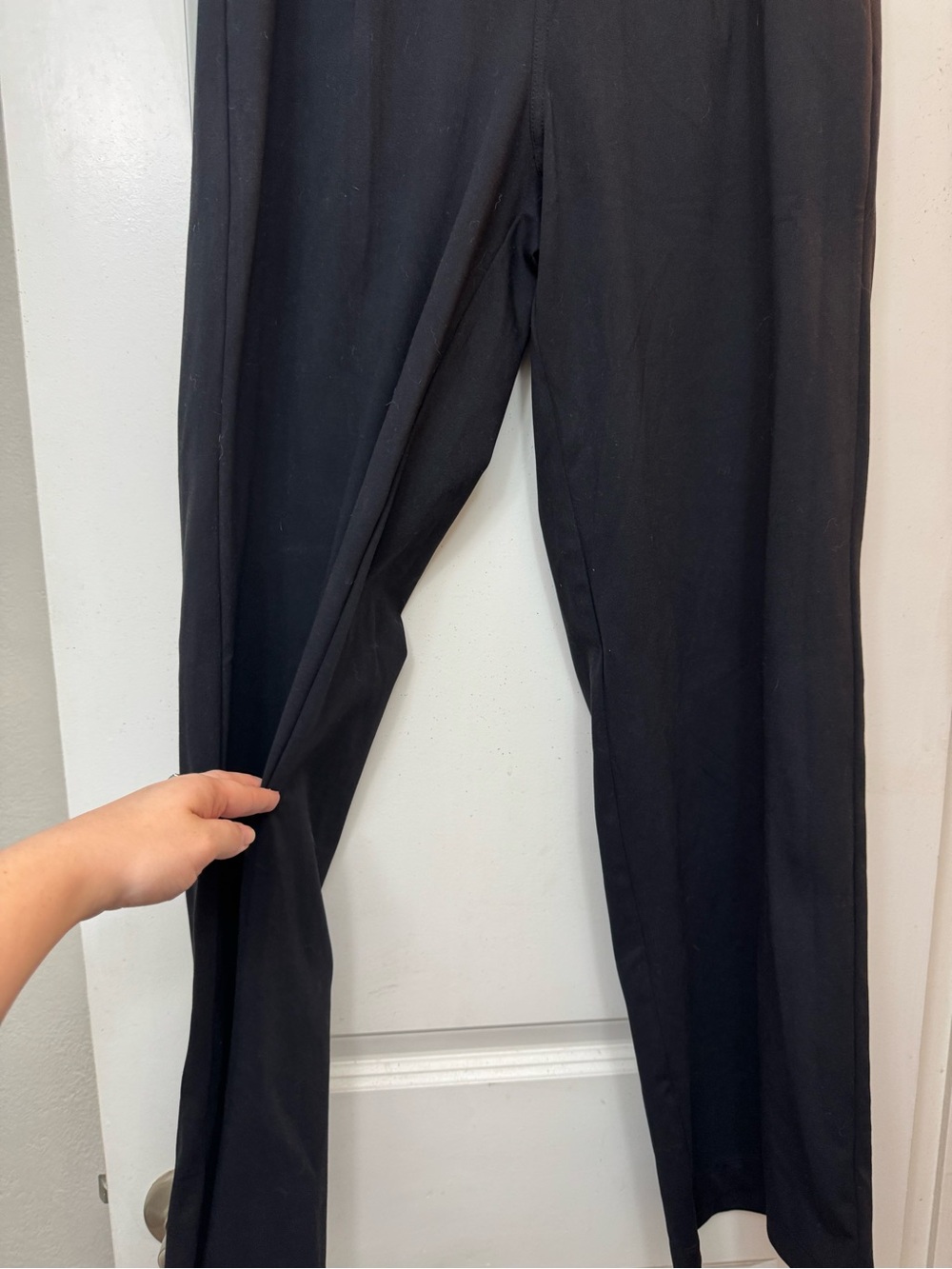 Halara High-Waist Black Wide-Leg Women's Trousers - Picture 5 of 10